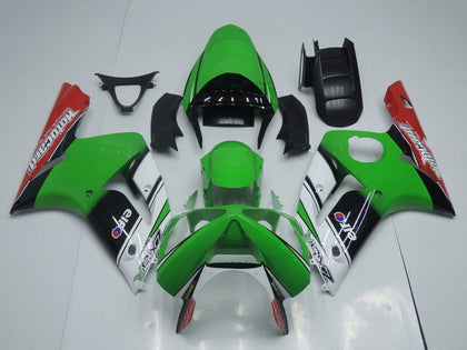 2003-2004 Kawasaki ZX-6R Green Motocard Fairing Kit