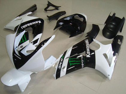 2003-2004 Kawasaki ZX-6R White Monster Fairing Kit