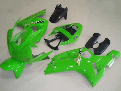 2003-2004 Kawasaki ZX-6R Green Fairing Kit