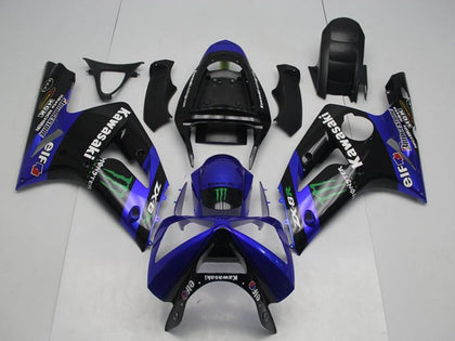2003-2004 Kawasaki ZX-6R Blue Monster Fairing Kit