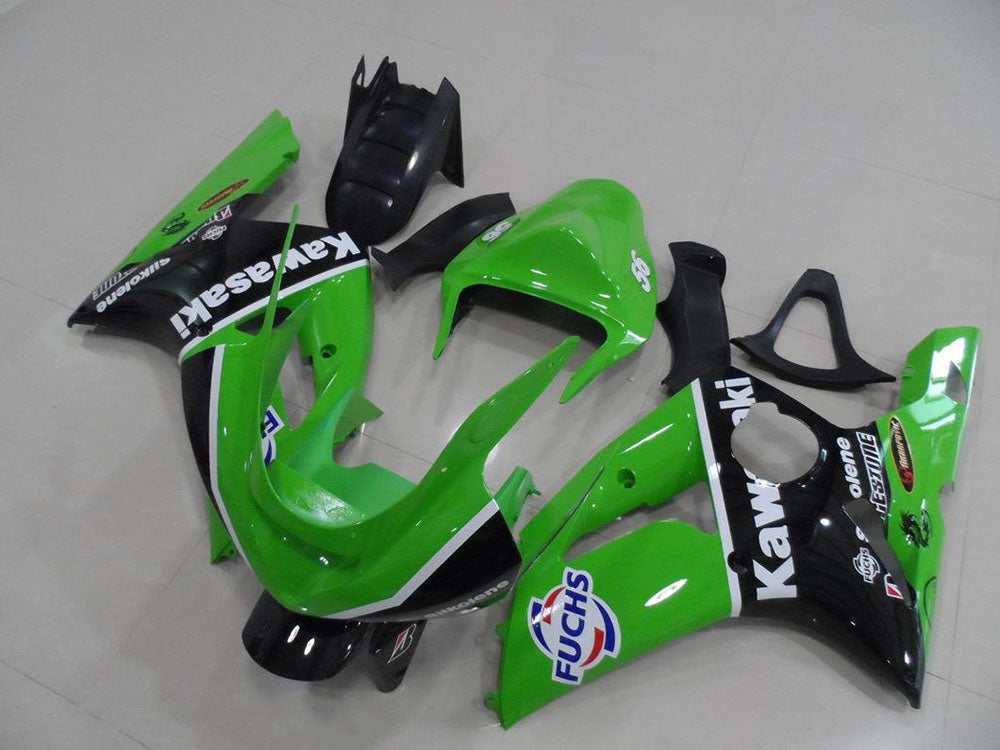 2003-2004 Kawasaki Ninja ZX6R Green Fuchs Fairing Kit