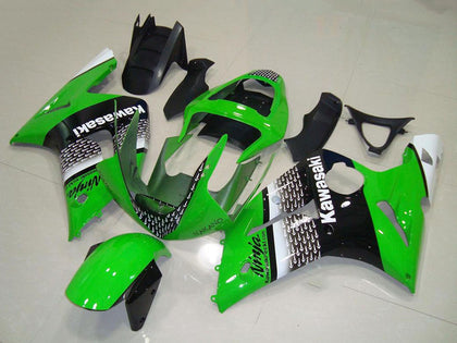 2003-2004 Kawasaki ZX-6R Green Nakano Fairing Kit