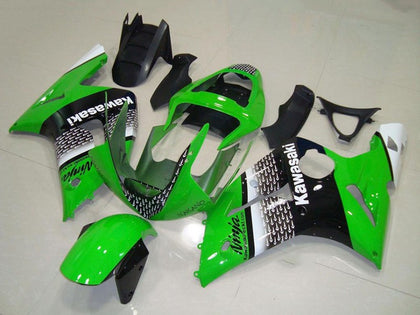 2003-2004 Kawasaki ZX-6R Green Nakano Fairing Kit
