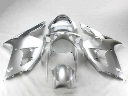 2003-2004 Kawasaki ZX-6R Silver Fairing Kit