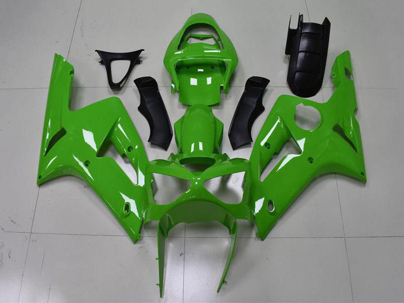 2003-2004 Kawasaki ZX6R Green Fairing Kit