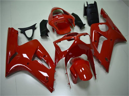 2003-2004 Kawasaki ZX-6R Red Fairing Kit