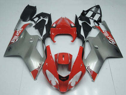 2003-2005 Aprilia RSV1000 Silver and Red Fairing Kit
