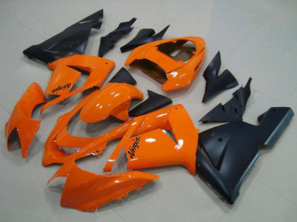 2004-2005 Kawasaki ZX-10R Ornage Matte Black Fairing Kit