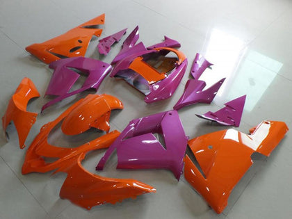 2004-2005 Kawasaki ZX-10R Orange and Pink Fairing Kit