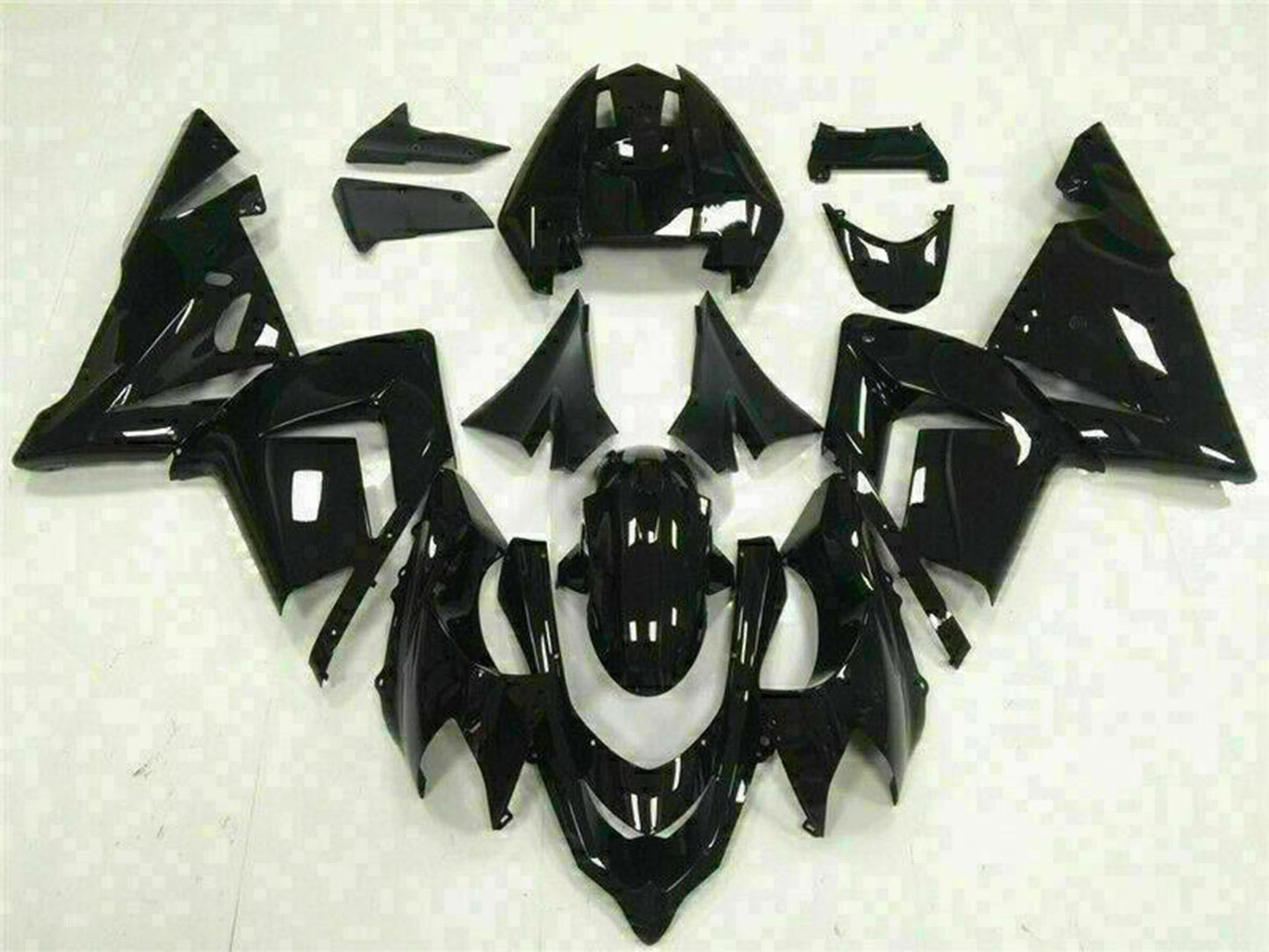 2004-2005 Kawasaki ZX10R Glossy Black Fairing Kit