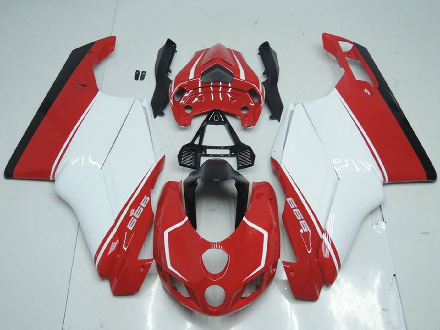 2005-2006 Ducati Ducati 749 999 Red White Red Fairing Kit