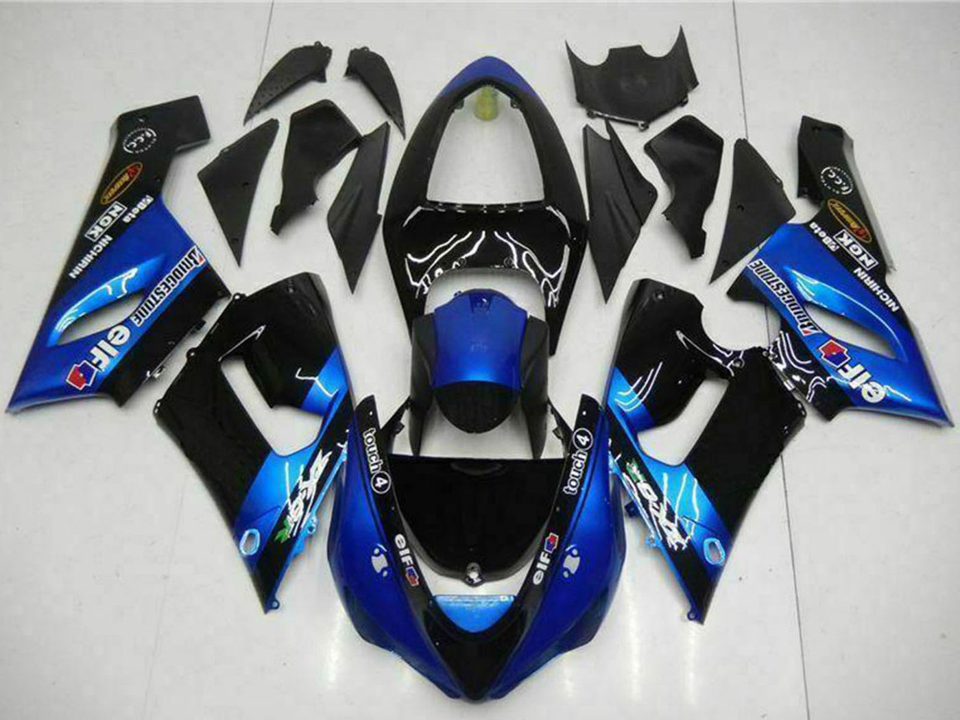 2005-2006 Kawasaki Ninja ZX6R 636 Blue Fairing Kit