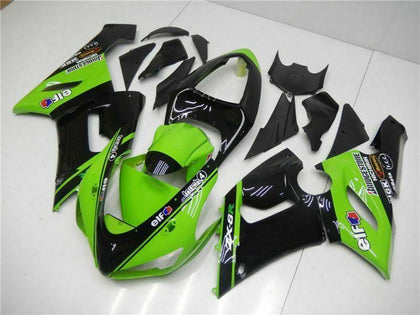 2005-2006 Kawasaki ZX-6R Green Fairing Kit