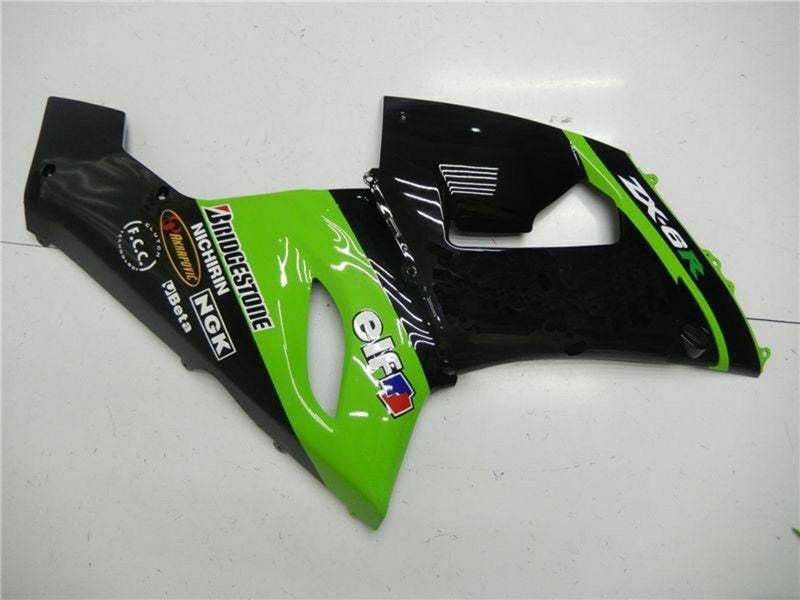 Purchase 2005-2006 Green Glossy Black Elf Kawasaki ZX6R Motorcycle Fairings UK