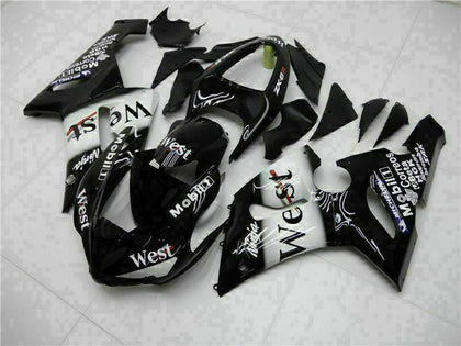 2005-2006 Kawasaki ZX-6R Black Fairing Kit