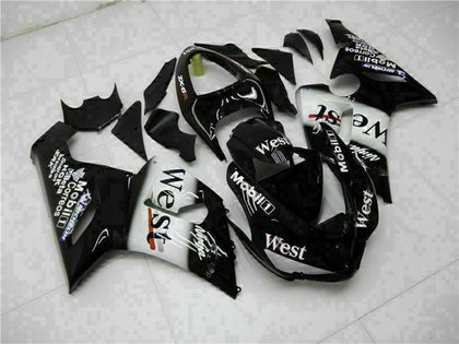2005-2006 Kawasaki ZX-6R Black Fairing Kit