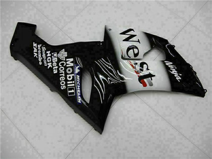 2005-2006 Kawasaki ZX-6R Black Fairing Kit
