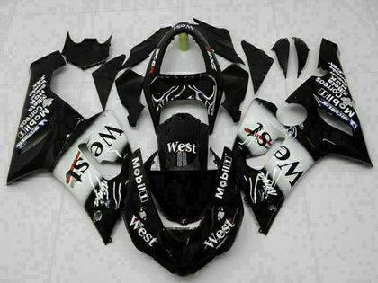 2005-2006 Kawasaki ZX-6R Black Fairing Kit