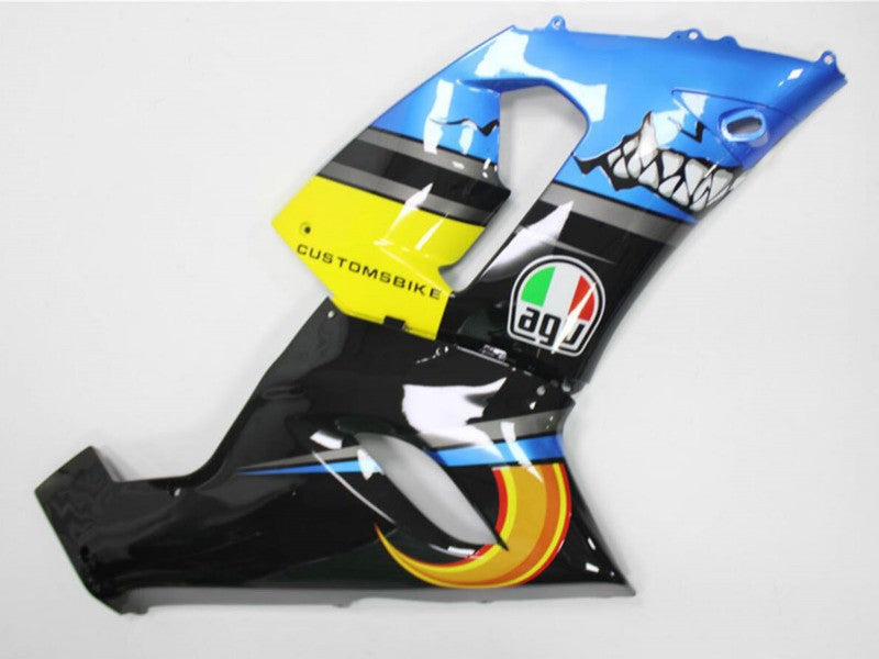 Purchase 2005-2006 Blue Yellow Black Shark Kawasaki ZX6R Motorcycle Fairings UK