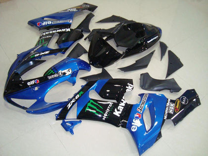 2005-2006 Kawasaki ZX-6R Blue Monster Fairing Kit