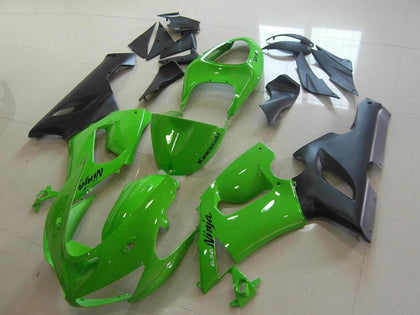 2005-2006 Kawasaki ZX-6R Green Fairing Kit