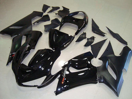 2005-2006 Kawasaki ZX-6R Black Fairing Kit