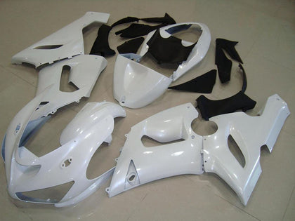 2005-2006 Kawasaki ZX-6R Dark Pearl White Fairing Kit