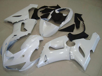 2005-2006 Kawasaki ZX-6R Dark Pearl White Fairing Kit