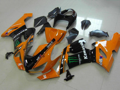 2005-2006 Kawasaki ZX-6R Orange Monster Fairing Kit