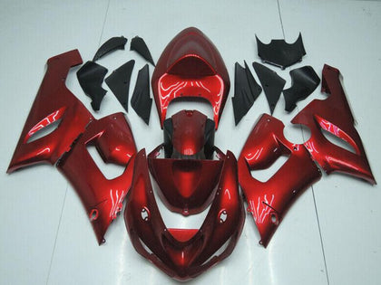 2005-2006 Kawasaki ZX-6R Candy Red Fairing Kit