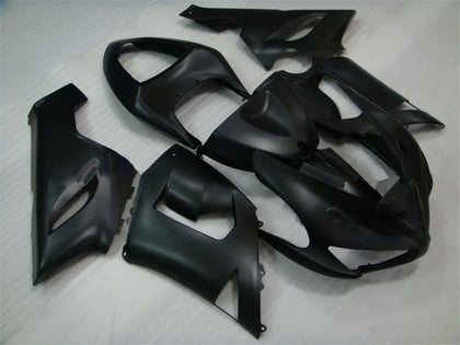 2005-2006 Kawasaki ZX-6R Matte Black Fairing Kit