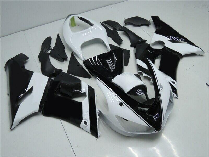 Purchase 2005-2006 White Glossy Black Kawasaki ZX6R Motorcycle Fairings UK