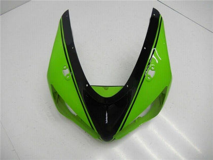 2005-2006 Kawasaki ZX-6R Green Black Fairing Kit