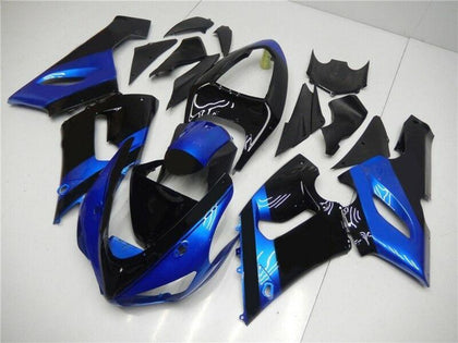 2005-2006 Kawasaki ZX-6R Blue Black Fairing Kit