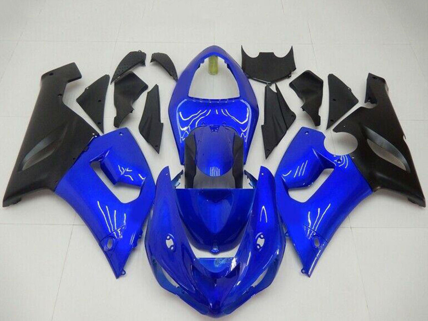 2005-2006 Kawasaki Ninja ZX6R Blue Fairing Kit