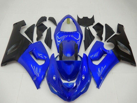2005-2006 Kawasaki Ninja ZX6R Blue Fairing Kit