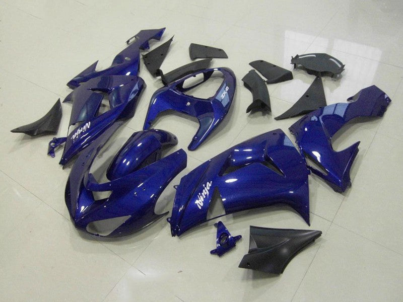 Purchase 2006-2007 Dark Blue Kawasaki ZX10R Motorcycle Fairing Kits UK