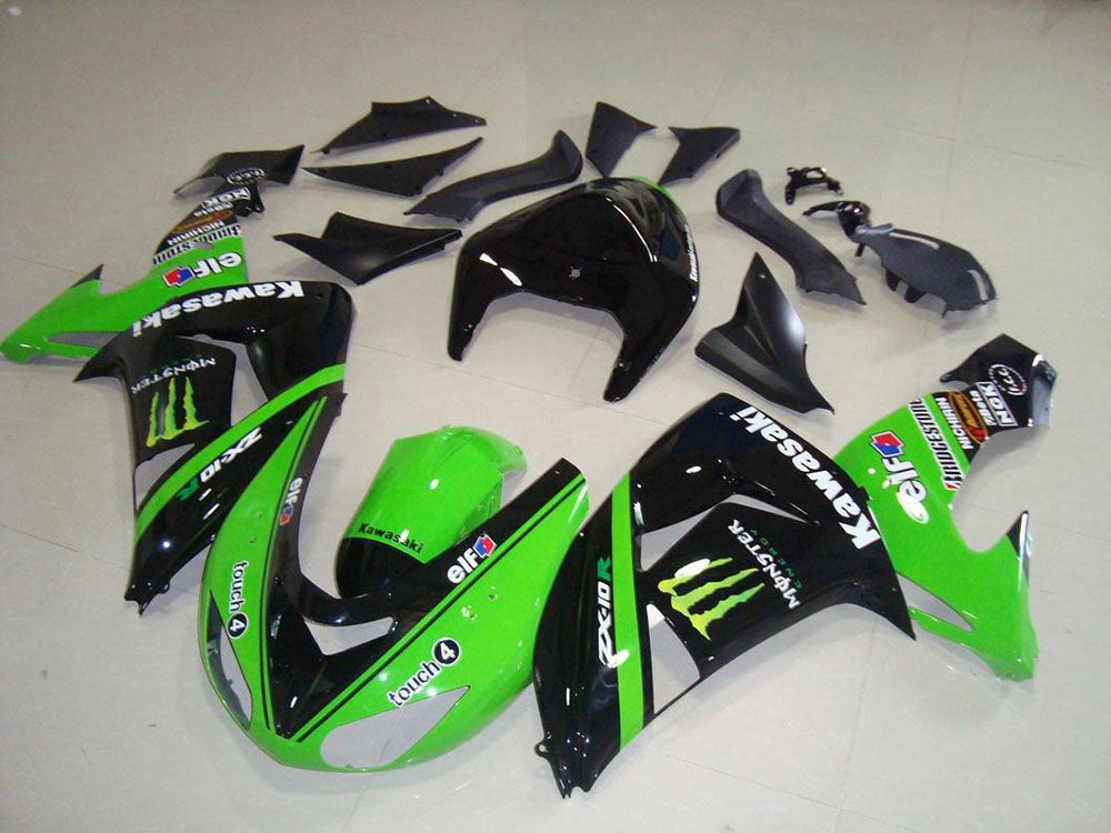 2006-2007 Kawasaki Ninja ZX10R Green Monster Fairing Kit