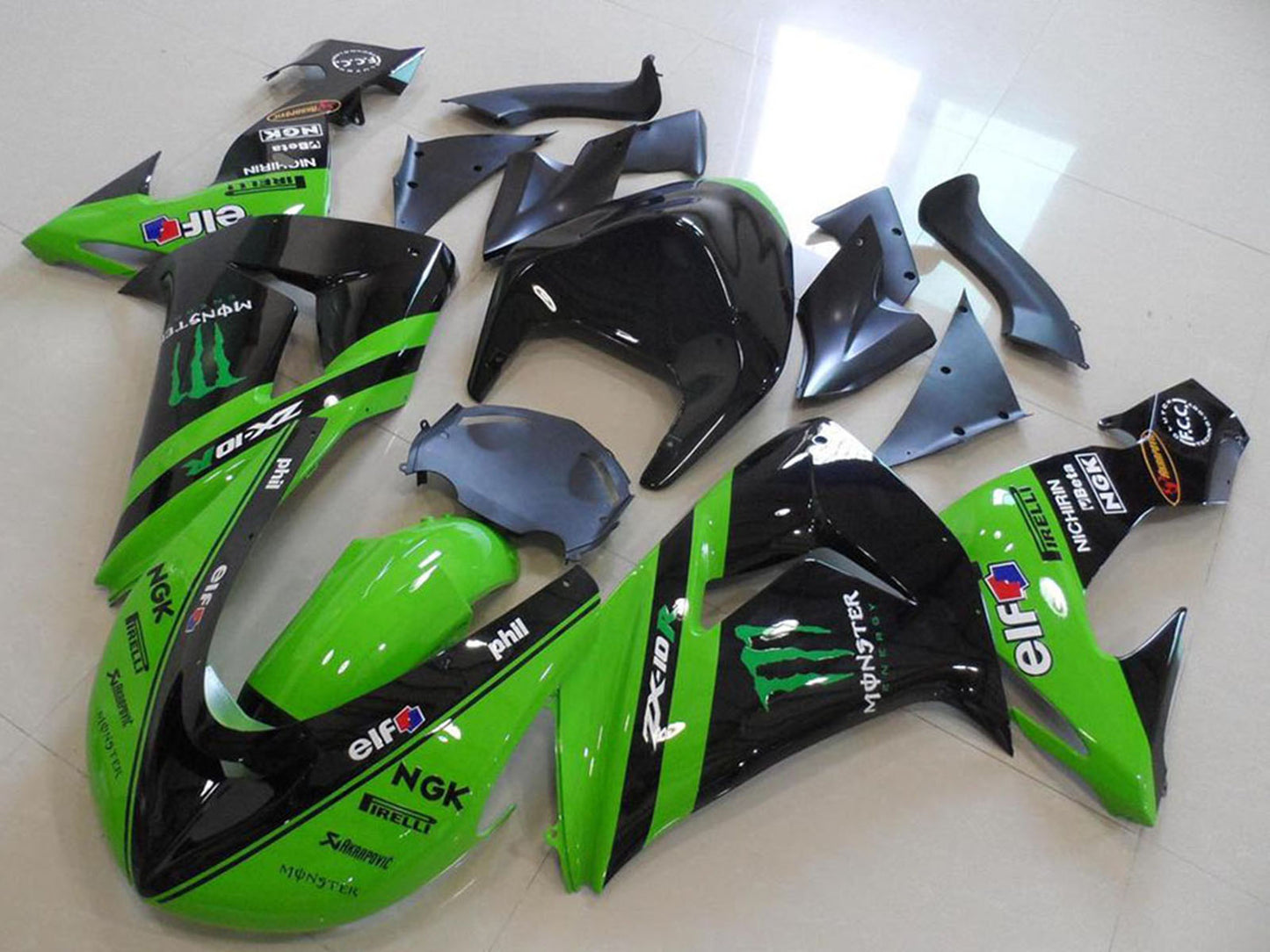 2006-2007 Kawasaki Ninja ZX10R Monster Race Fairing Kit