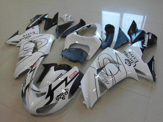 2006-2007 Kawasaki Ninja ZX10R White Corona Fairing Kit