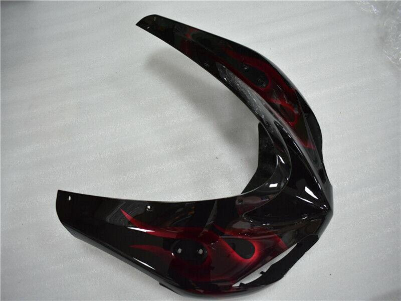 Purchase 2006-2007 Glossy Black Red Flame Kawasaki ZX10R Motorcycle Fairing UK