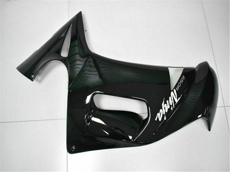 Purchase 2006-2008 Glossy Black White Kawasaki EX650 Motorcycle Fairings UK