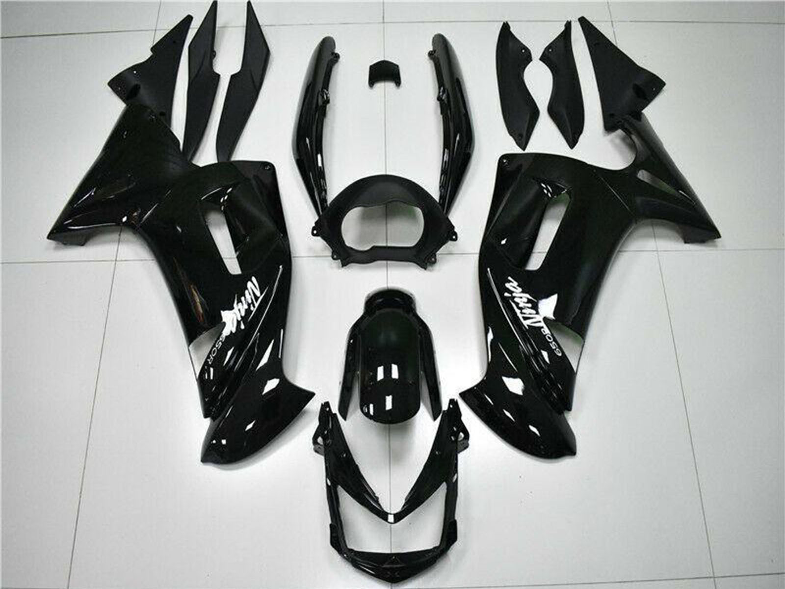 2006-2008 Kawasaki EX650R Glossy Black Fairing Kit