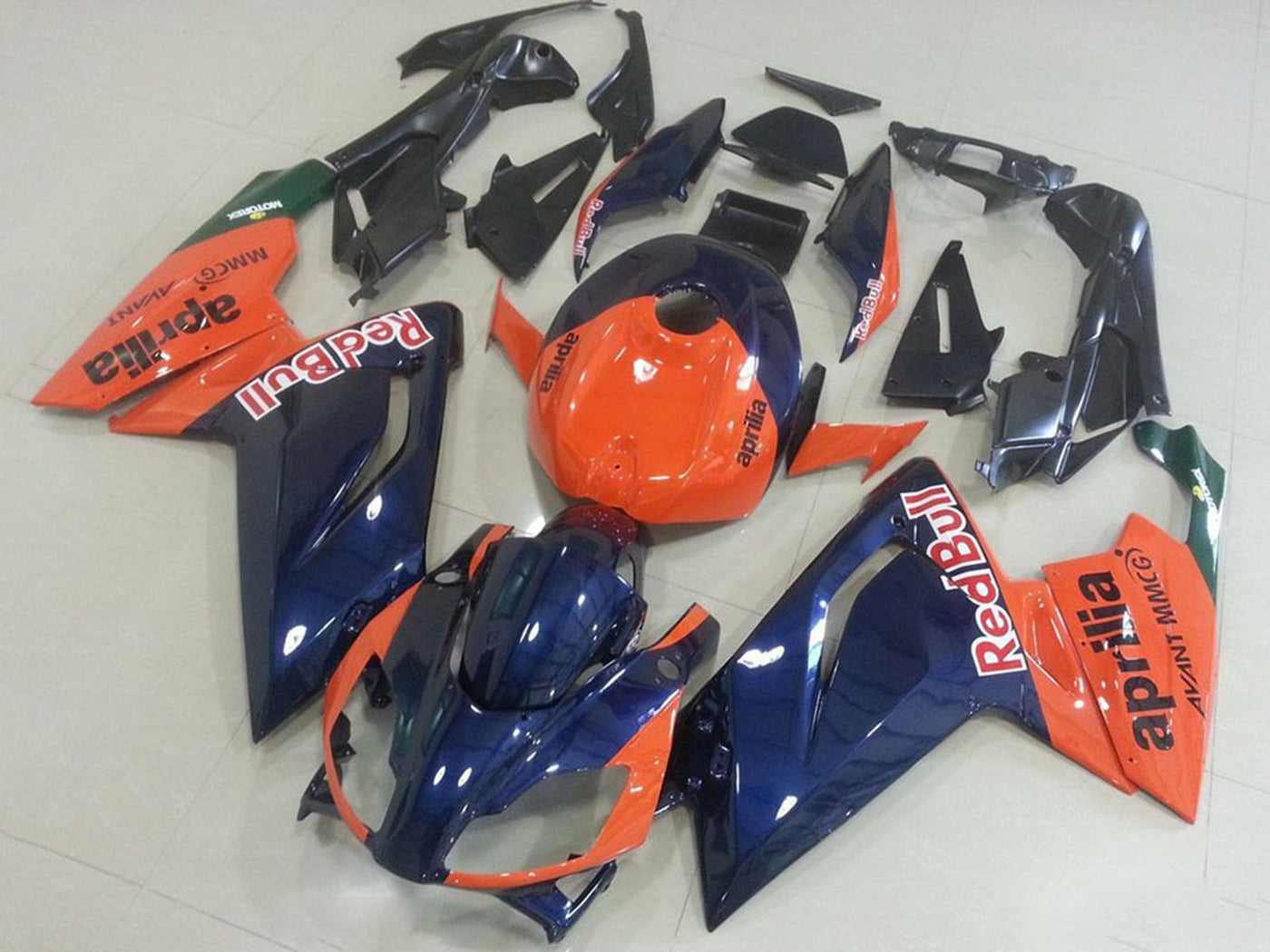 2006-2011 Aprilia RS125 Orange And Dark Blue Fairing Kit