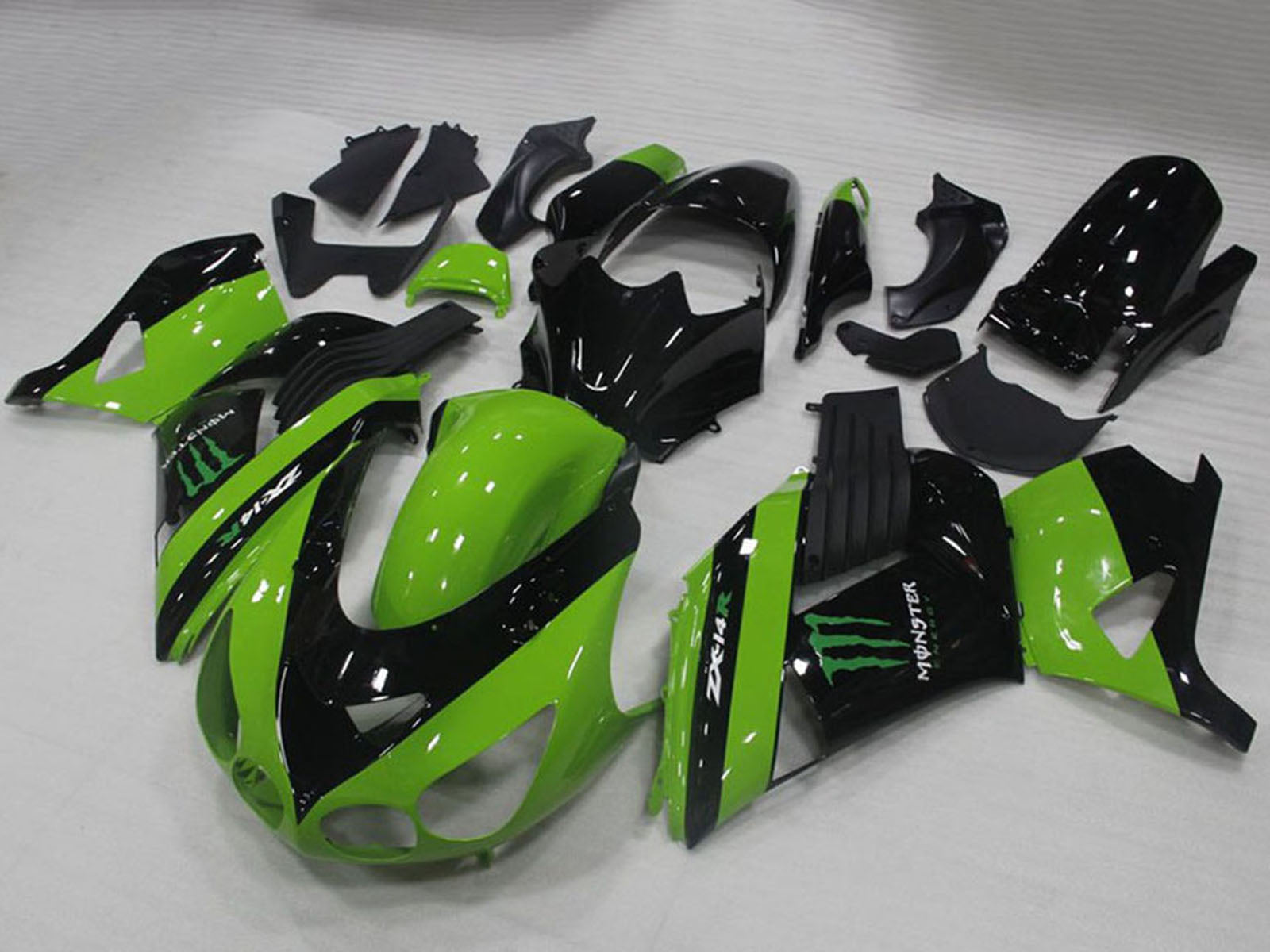 2006-2011 Kawasaki Ninja ZX14R Green Monster Fairing Kit