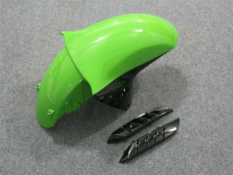 Purchase 2006-2011 Green Glossy Black Kawasaki ZX14R ZZR1400 Motorcycle Fairing UK