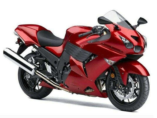 2006-2011 Kawasaki Ninja ZX14R Red Black Fairing Kit