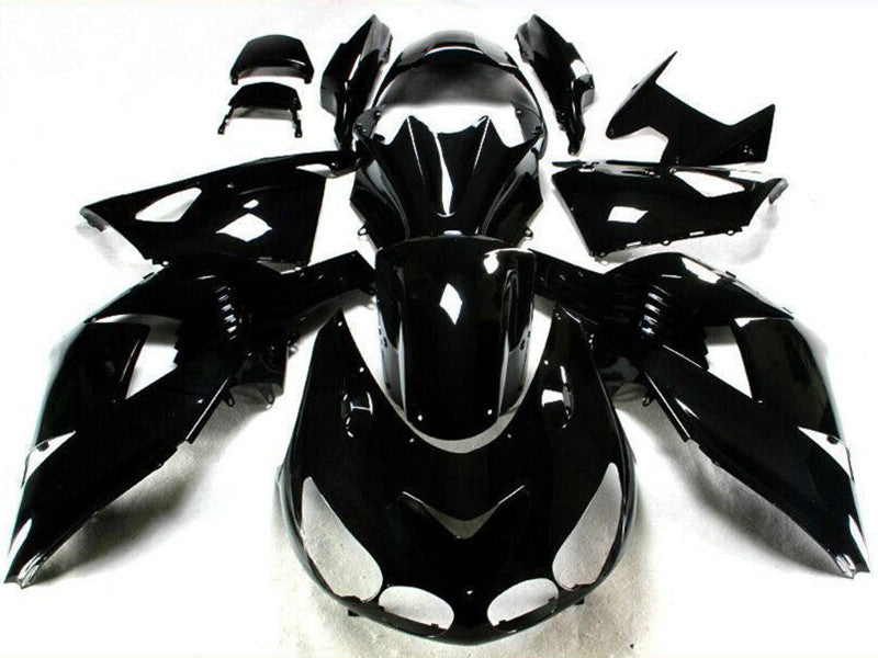 Purchase 2006-2011 Glossy Black Kawasaki ZX14R ZZR1400 Motorcycle Fairings UK