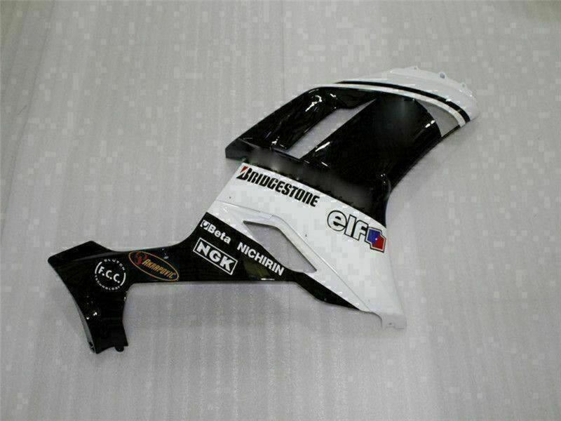 Purchase 2007-2008 Black White Kawasaki ZX6R Motorcycle Fairings UK