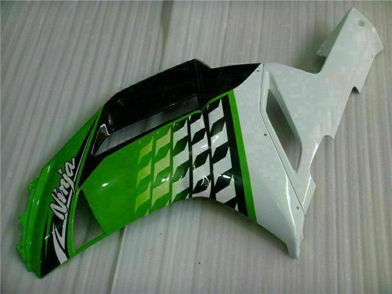 Purchase 2007-2008 Green White Ninja Kawasaki ZX6R Motorcycle Fairings UK